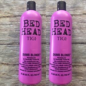 New 2 Bottles TIGI BED HEAD 25oz Dumb Blonde Reconstructor Conditioner